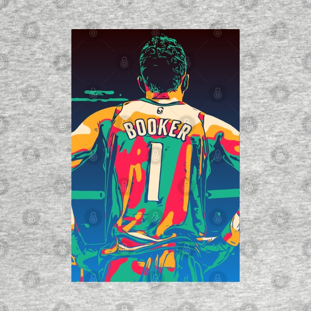 Devin Booker Phoenix Suns Vector Art by Playful Creatives